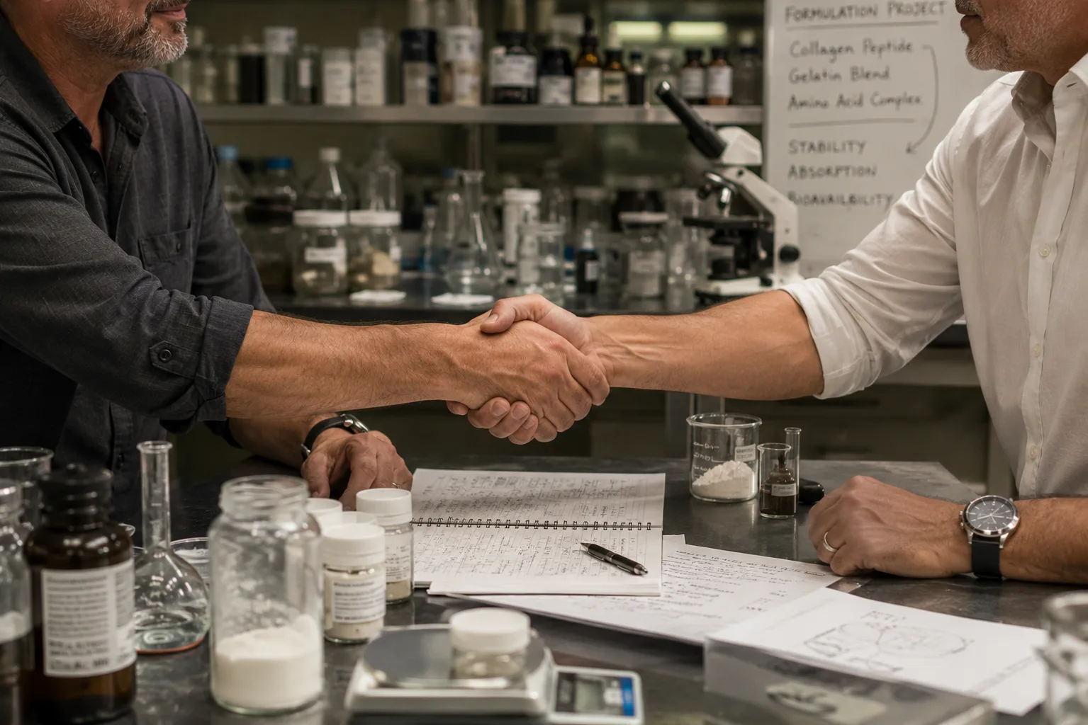 The handshake that started the mission with NLabs